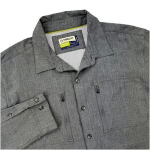 Magellan Outdoors Adventure Gear Shirt Men’s L Gray Long Sleeve Fishing Hiking